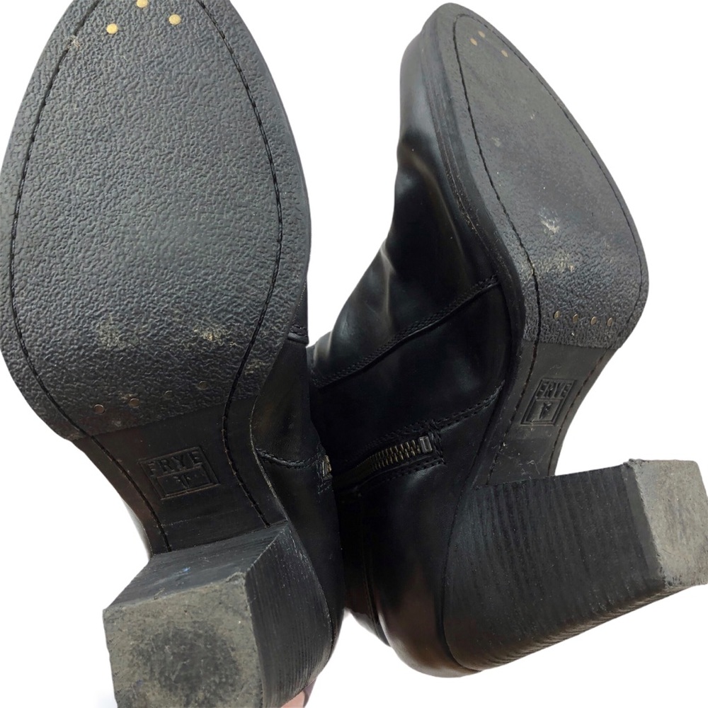 Frye Black Leather Patty Riding Booties - Picture 6 of 6